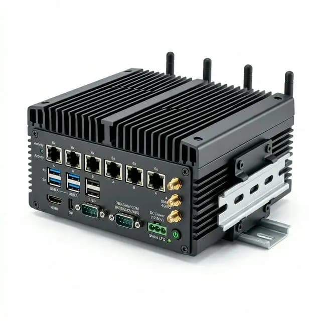 Rugged fanless edge computing device for AI retrofit