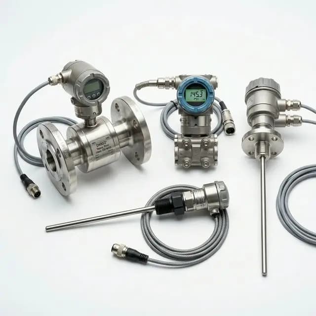 Collection of industrial process sensors and transmitters